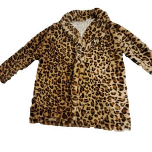 Leopard Print Coat Size S/M